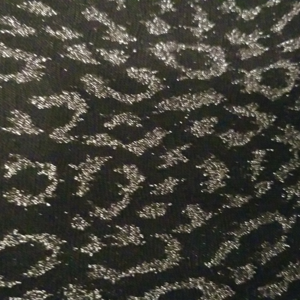 Women's Calvin Klein Dress; Black and Metallic Silver Animal Print; Size 14 - Picture 6 of 8
